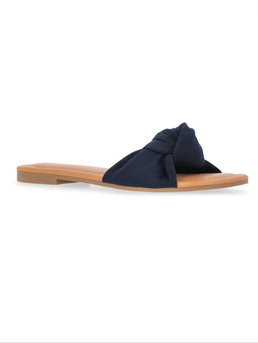 Time and Tru Women's Knot Slide Navy Sandals Size 11